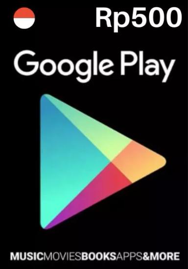 Індонезія Google Play 500 INR Подарункова Kартка cover image