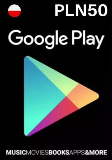 Польща Google Play 50 PLN Подарункова Kартка cover image