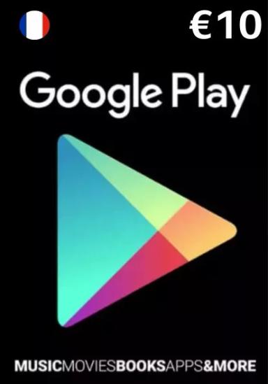 Франція Google Play 10 Euro Подарункова Kартка cover image