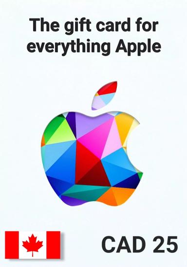 Apple iTunes Canada 25 CAD Gift Card cover image