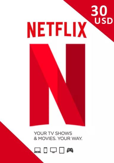 USA Netflix Gift Card 30 USD cover image