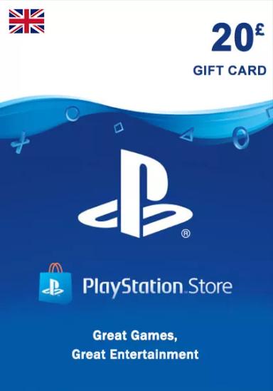 UK PSN 20 GBP Gift Card cover image