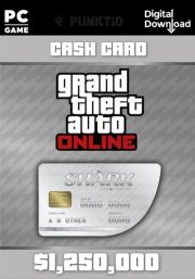 GTA V Online Cash Card Great White Shark 1,250,000$ PC