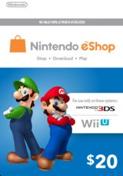 Подарункова карта eShop США Nintendo 20 доларів