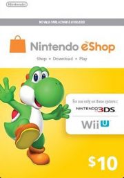 Подарункова карта eShop США Nintendo 10 доларів