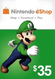 Подарункова карта eShop США Nintendo 35 доларів