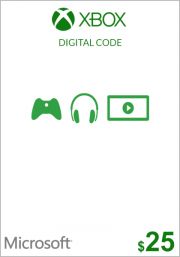 Подарункова карта США Xbox 25 доларів