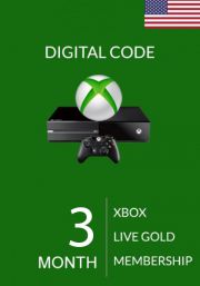 Xbox Live Gold 3 місяці підписка (США)